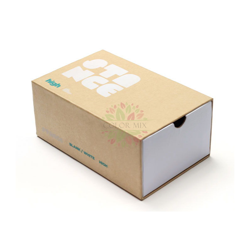 Emballage de boîte à glissière en papier kraft pour chaussure